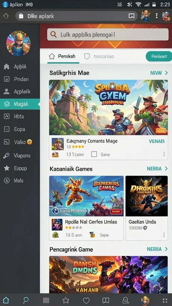 lnterwin - Tantangan menarik dengan level yang bervariasi.